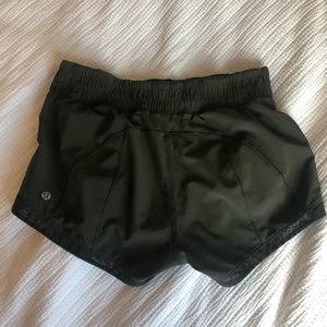 Lululemon Olive Green Hotty Hot Shorts